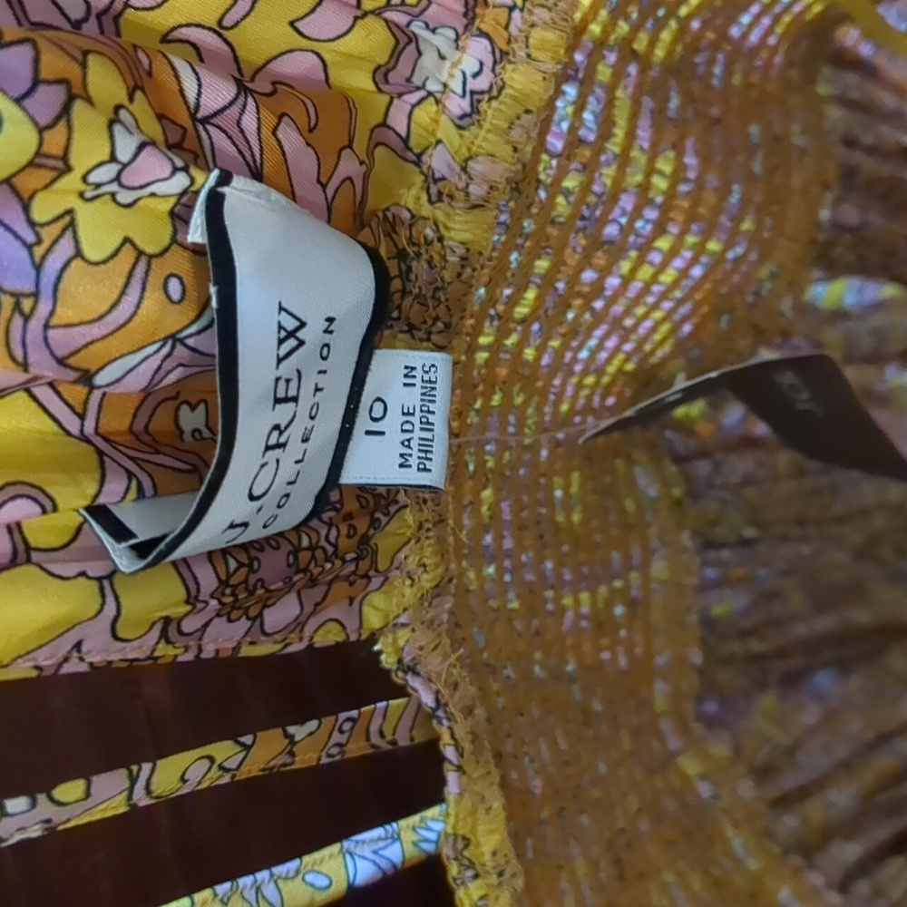 J. Crew Yellow Floral Maxi Dress - Picture 6 of 16